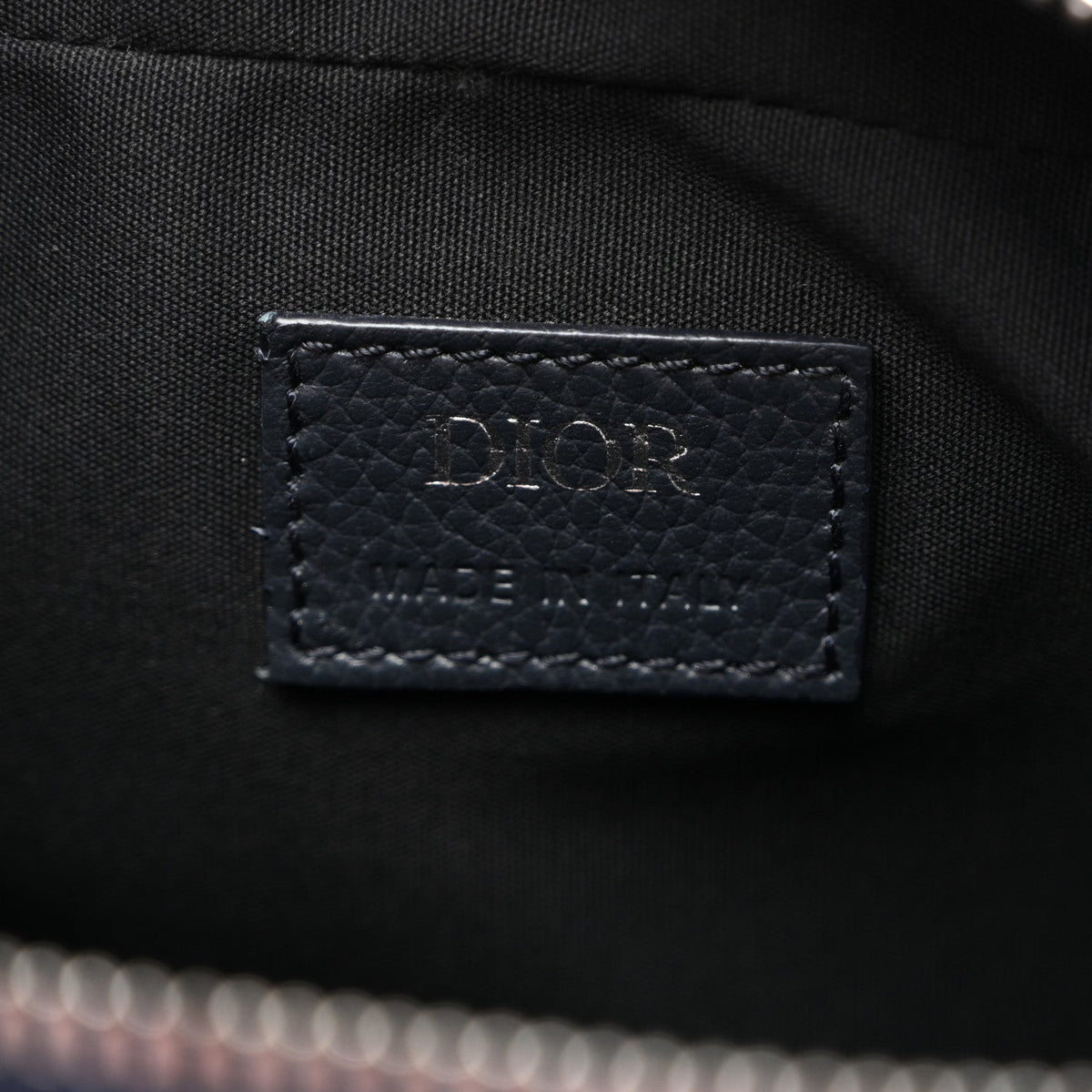 HOMME Oblique Jacquard Safari Messenger Navy Blue AT My store