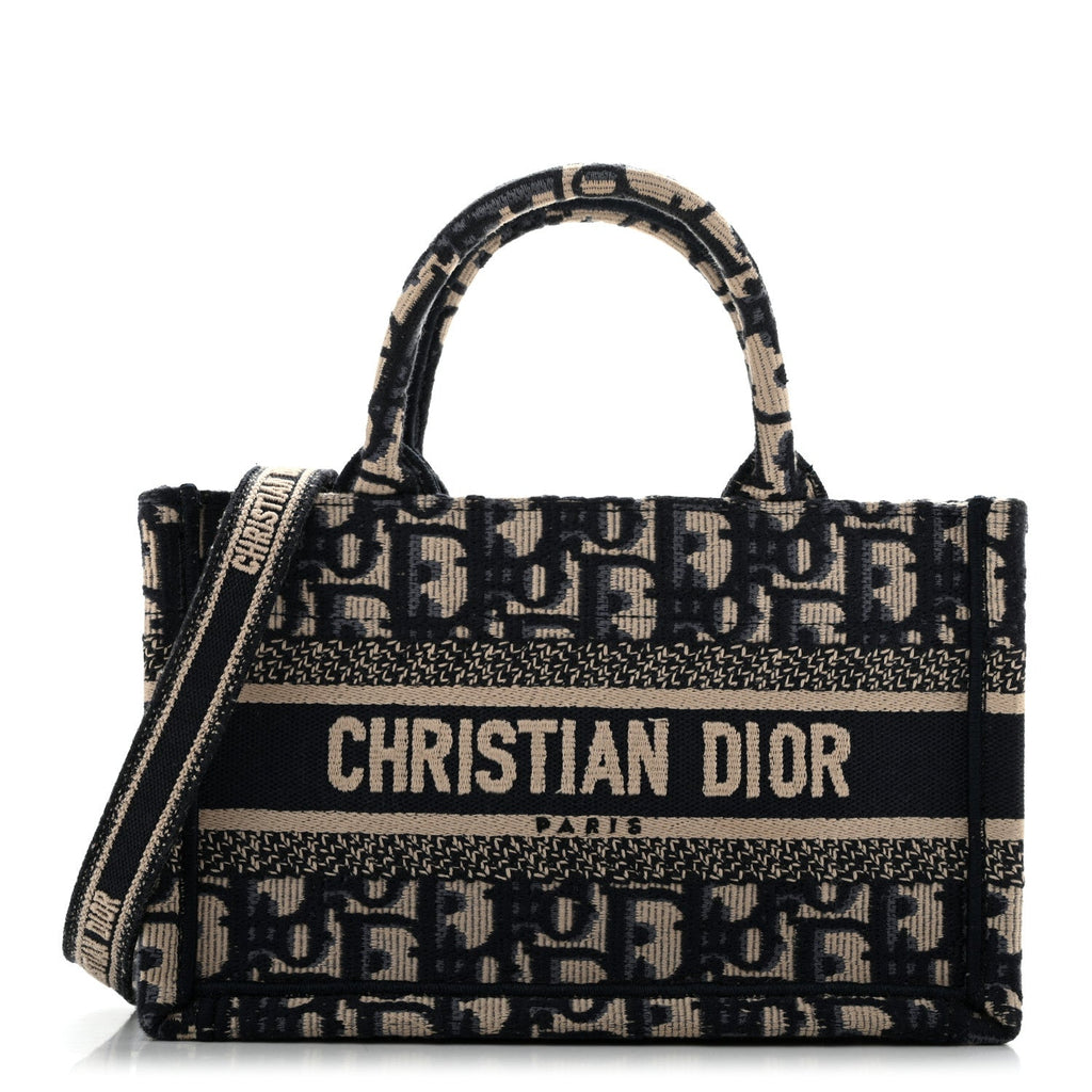 Oblique Mini Book Tote With Strap Blue Multicolor AT My store
