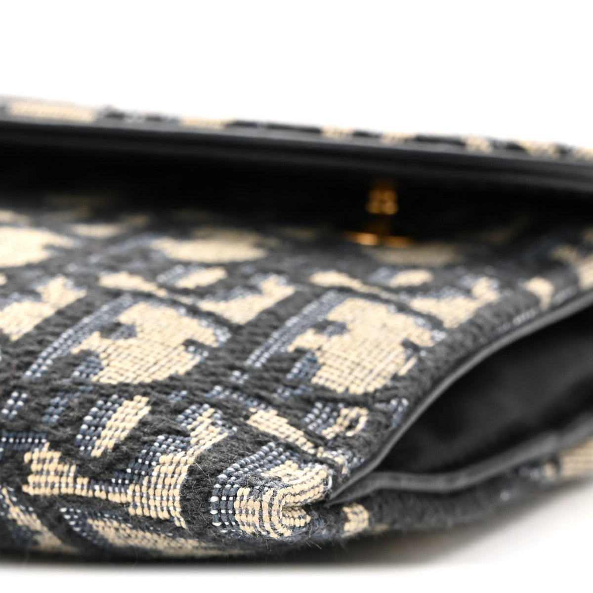 Oblique Saddle Chain Long Wallet Blue AT My store