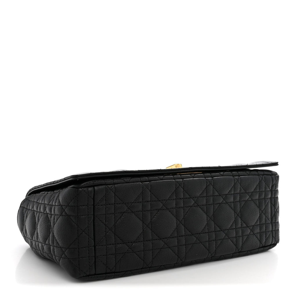 Grained Calfskin Cannage Large Caro Bag Black AT My store