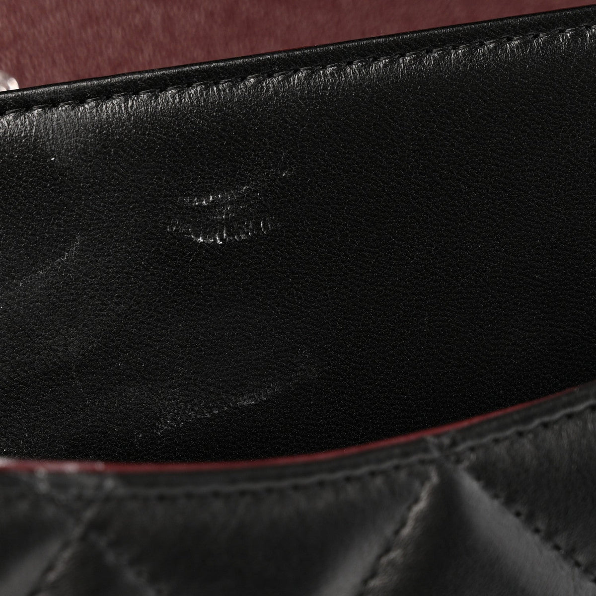Lambskin Quilted Jumbo Double Flap Black At My store