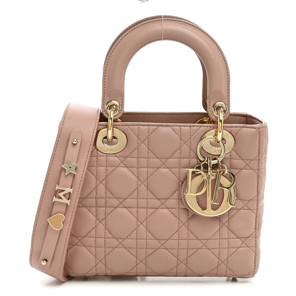 Lambskin Cannage Small My ABCDior Lady Dior Blush AT My store