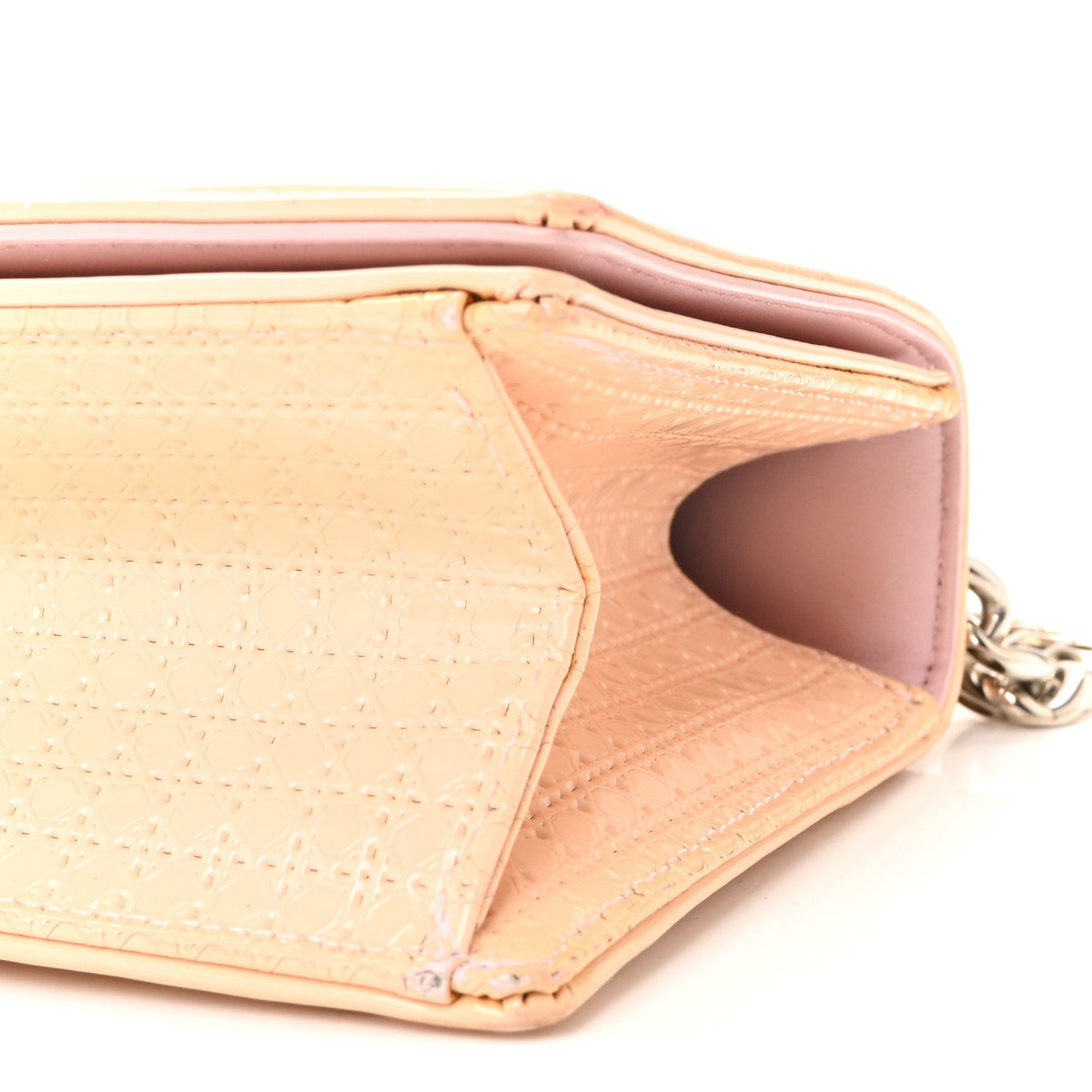 Patent Micro-Cannage Small Diorama Flap Bag Rose AT My store