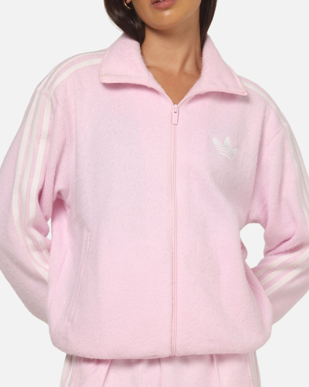 Best-Selling Adidas Women's Mohair Firebird Track Top Clear Pink