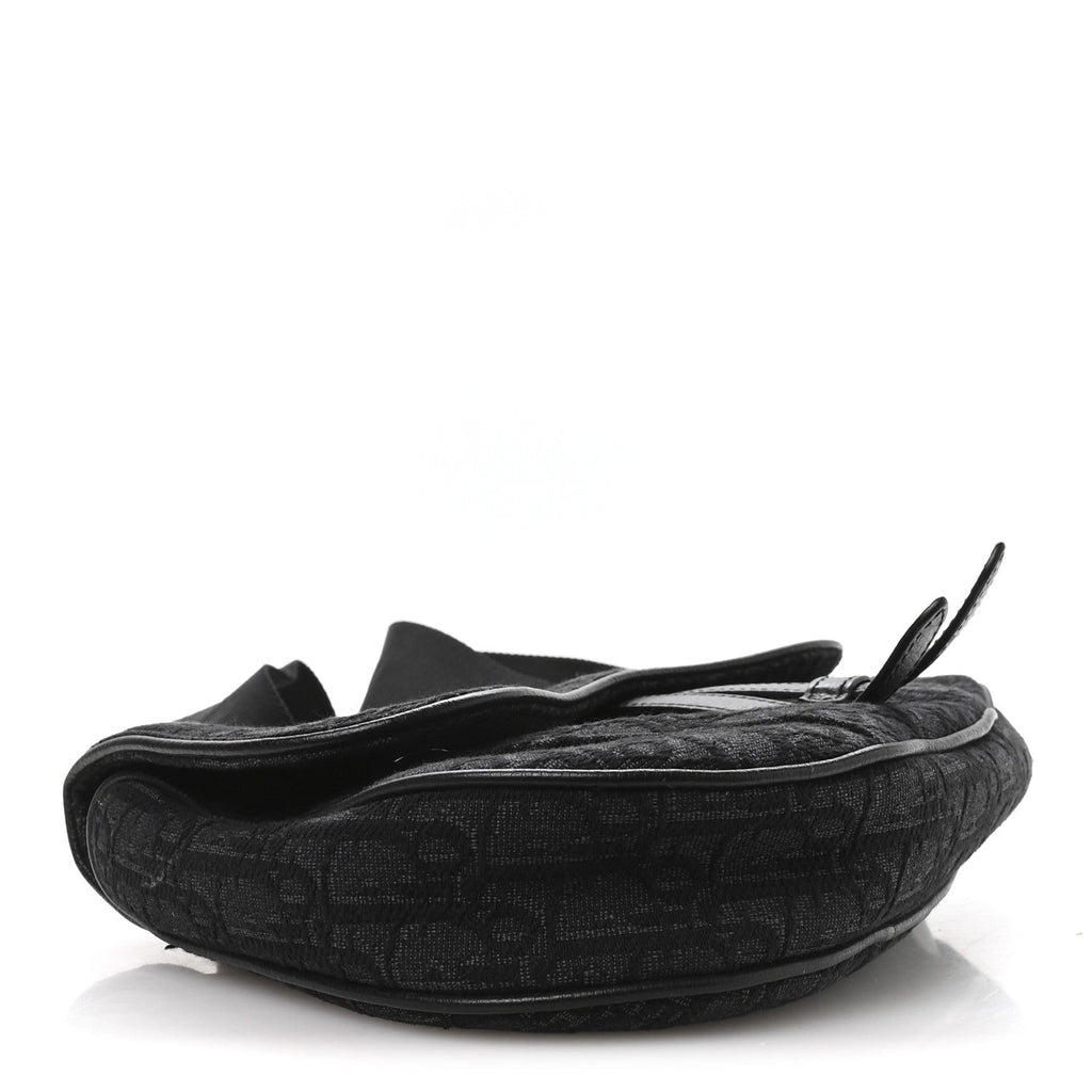 Oblique Mens Saddle Bag Black Blue AT My store