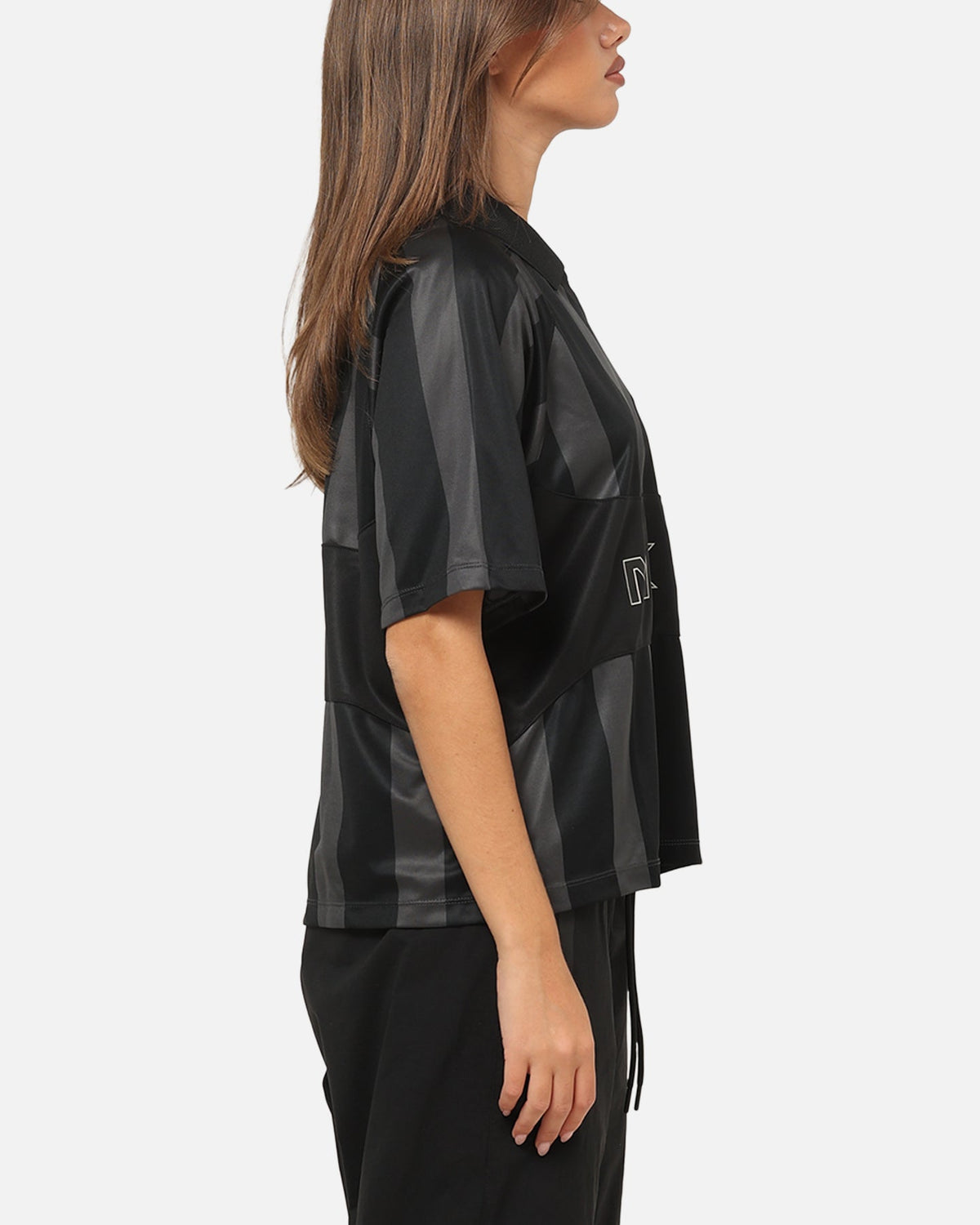 Top Seller Nike Women's Sportswear Street Oversized Striped Jersey Black/Black