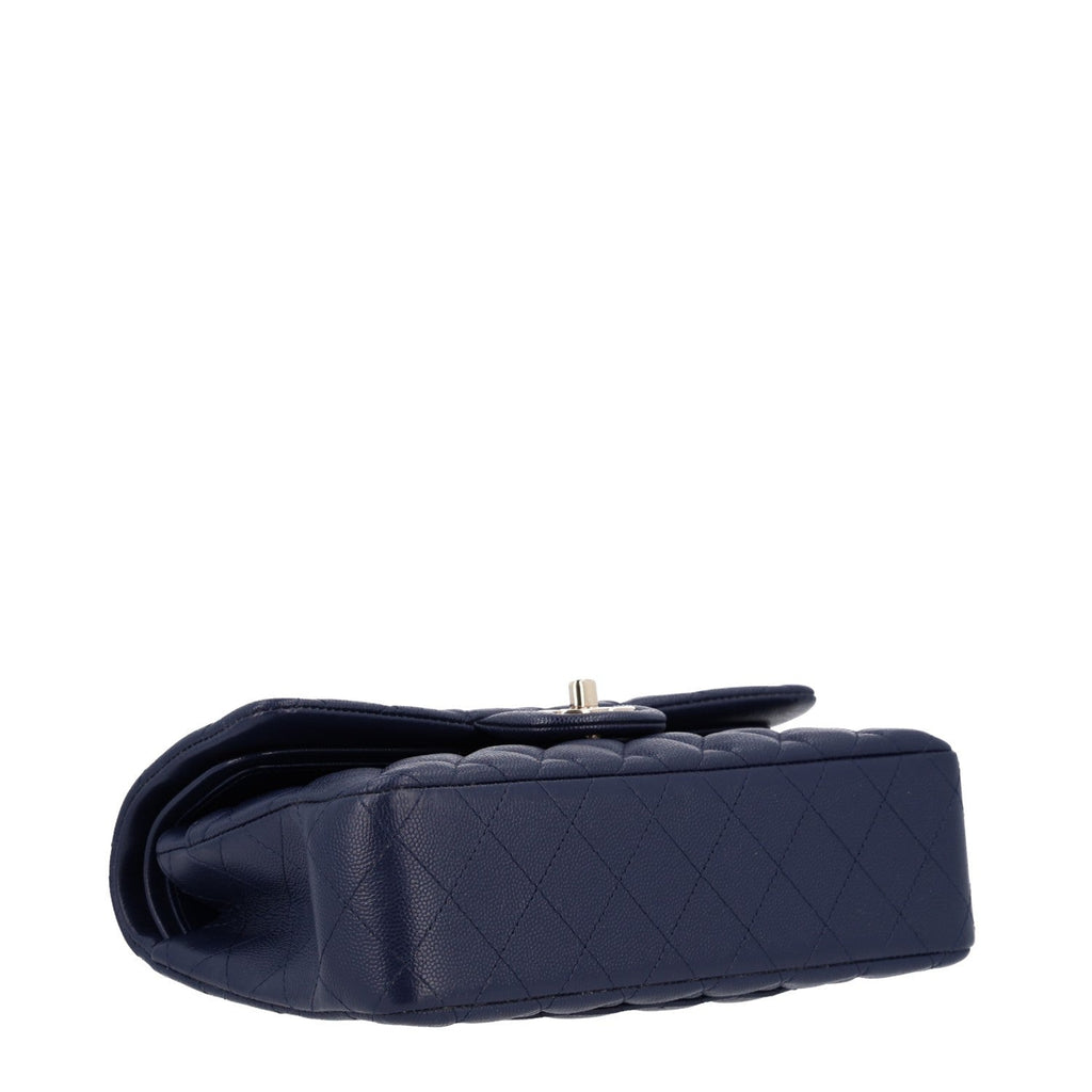 Caviar Quilted Small Double Flap Navy At My store