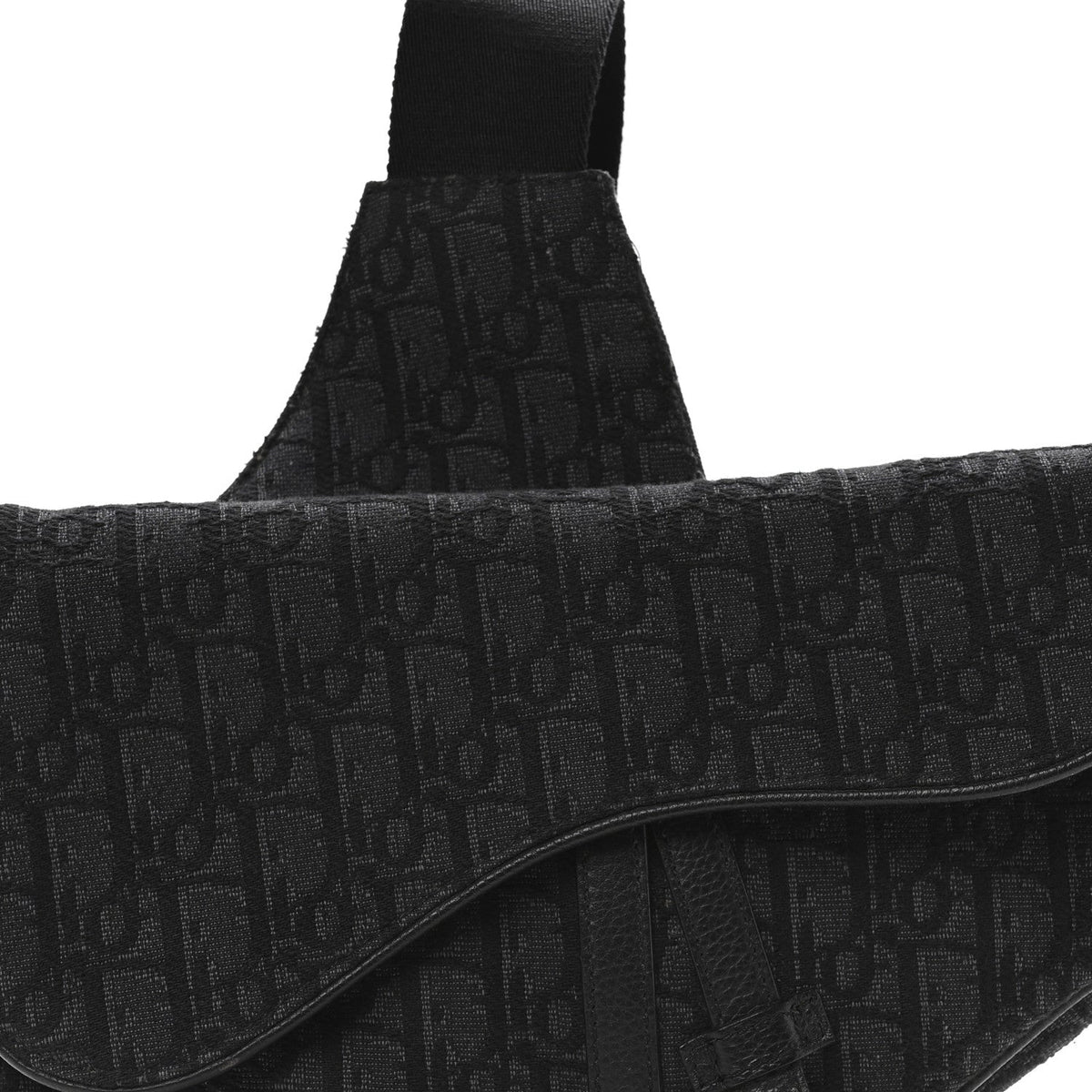 Oblique Mens Saddle Bag Black Blue AT My store