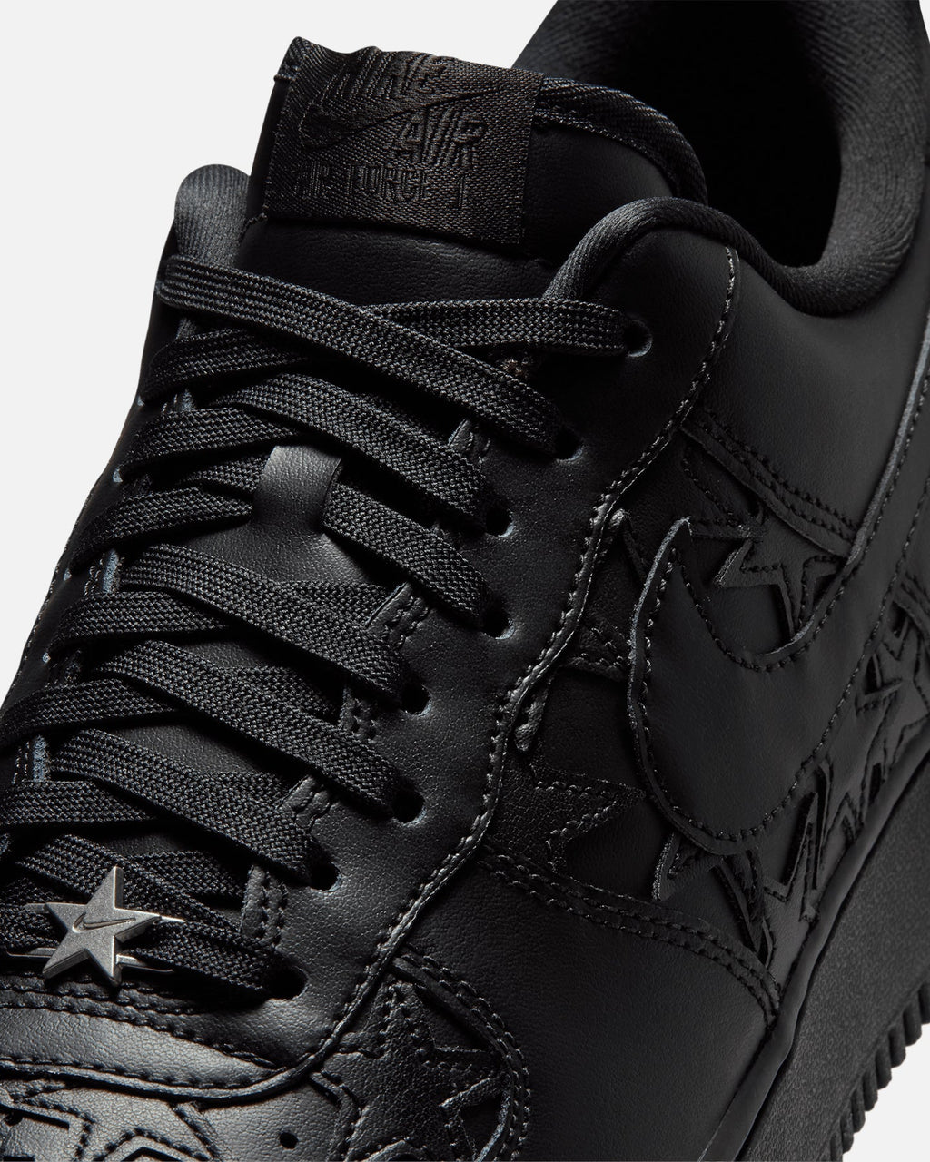Top Seller Nike Air Force 1 '07 Edge Black/Black-Metallic Silver