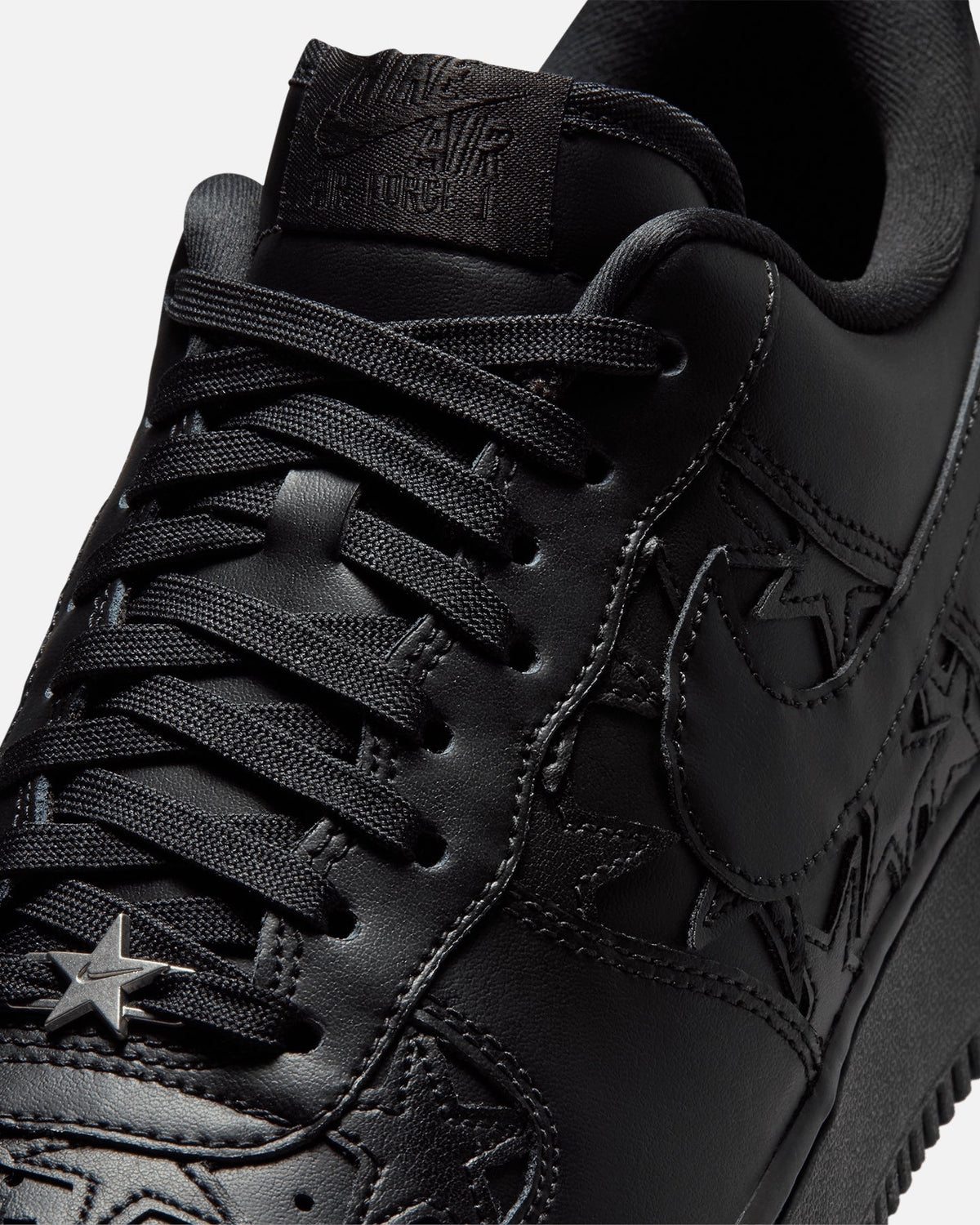 Top Seller Nike Air Force 1 '07 Edge Black/Black-Metallic Silver