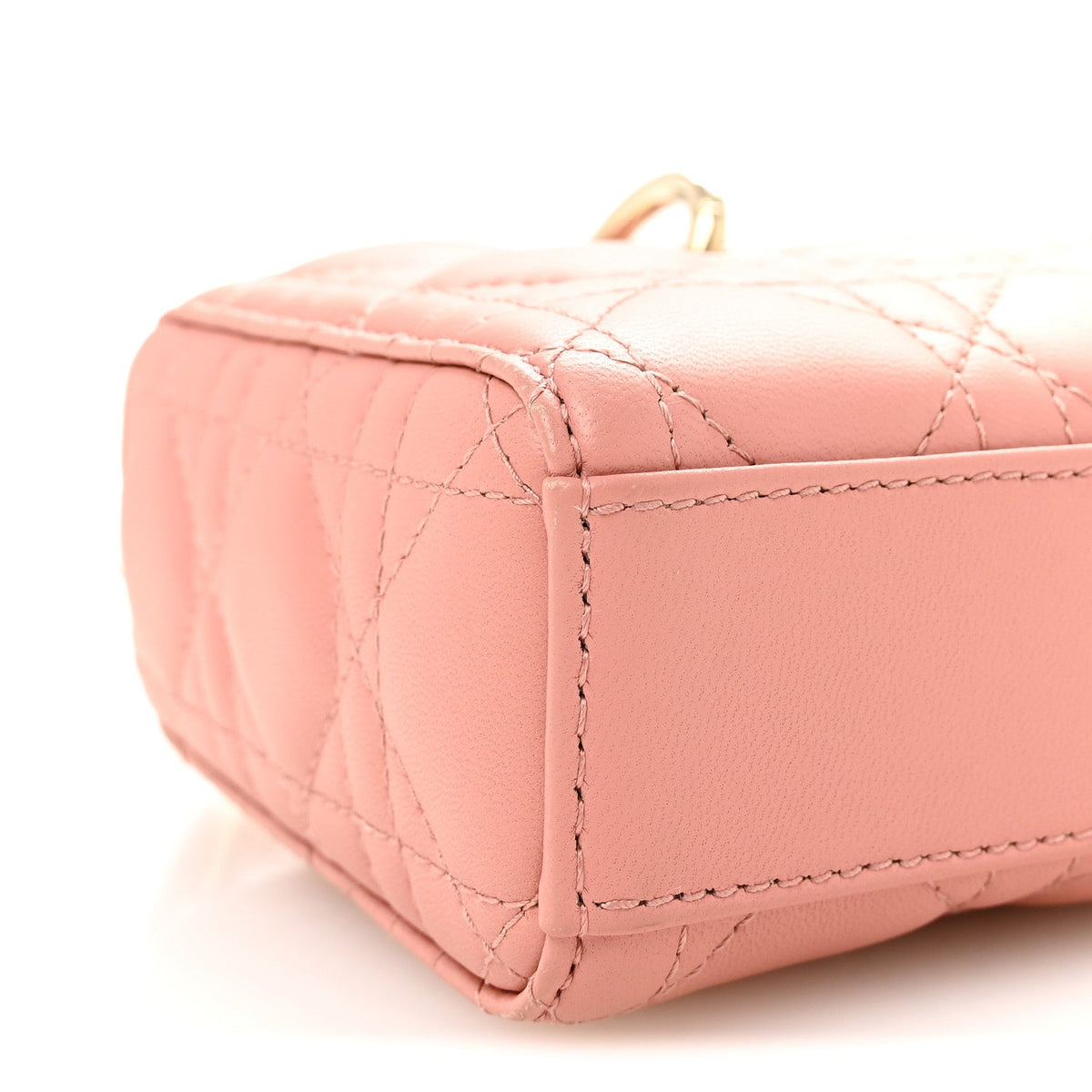 Lambskin Cannage Small Lady D-Joy Light Pink AT My store