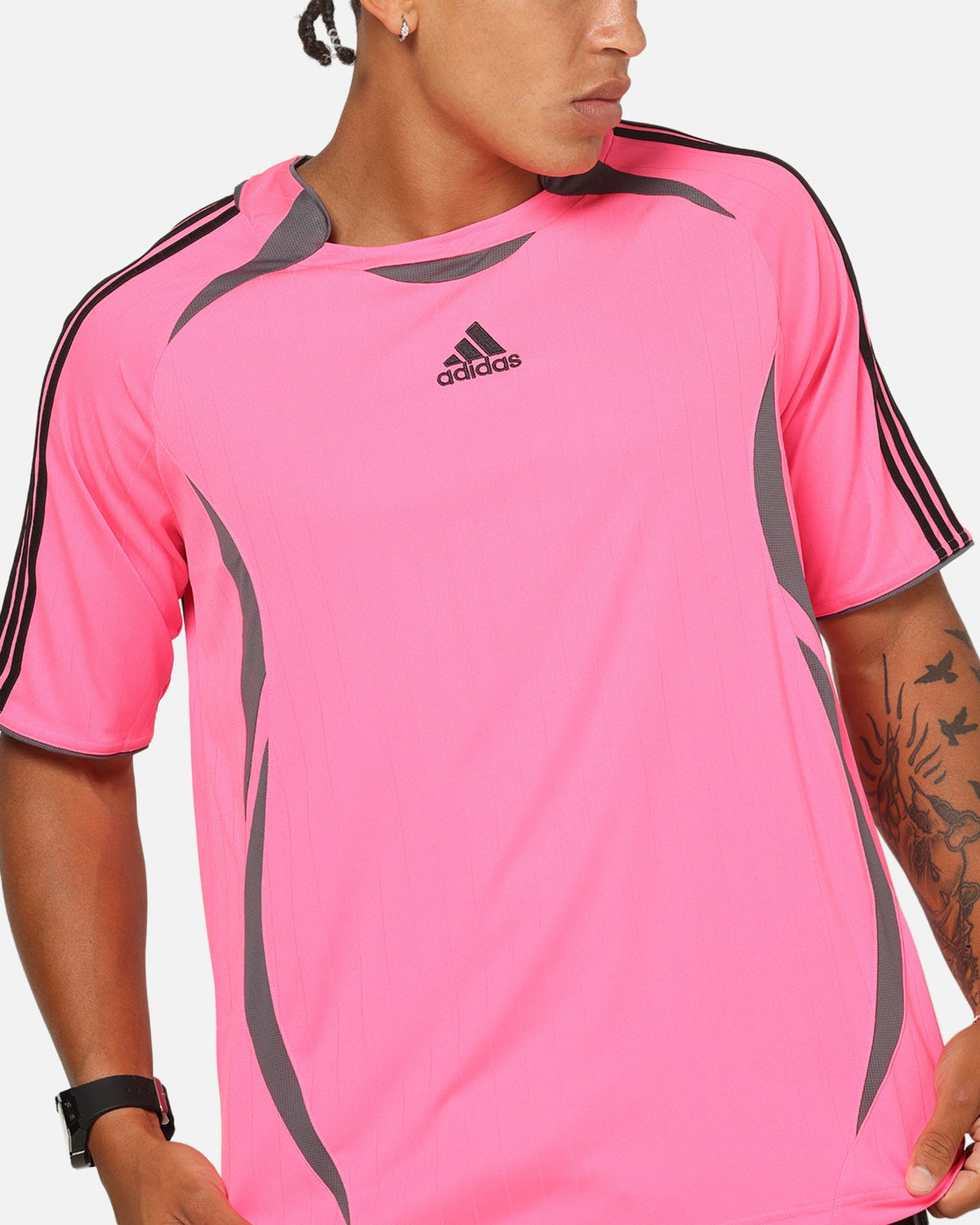 Best-Selling Adidas Teamgeist T-Shirt Black/Lucid Pink