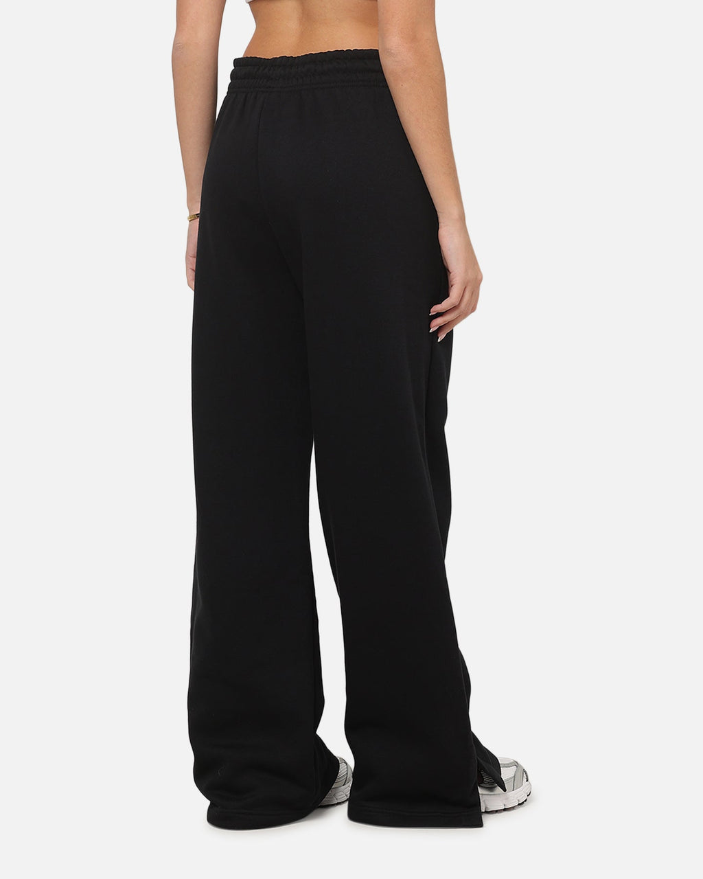 Top Seller Nike Women's Sportswear Phoenix Fleece High Waisted Wide Leg Sweat Pants Black/Sail