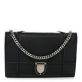 Grained Calfskin Diorama Wallet on Chain Pouch Black AT My store