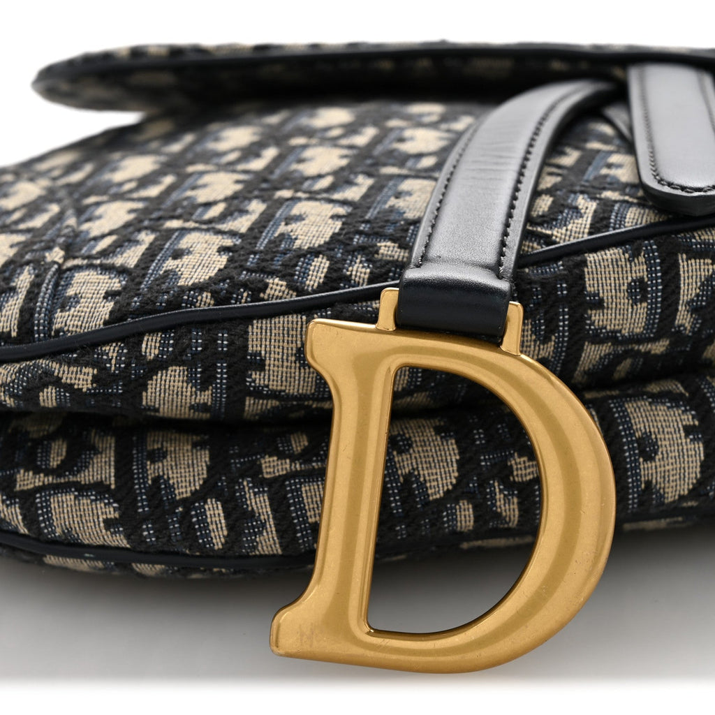 Oblique Saddle Bag With Strap Blue AT My store