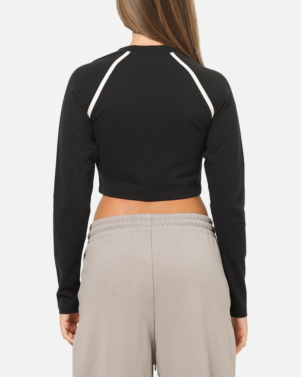 Top Seller Nike Women's Sportswear Tight Long-Sleeve Cropped Top Black/Black