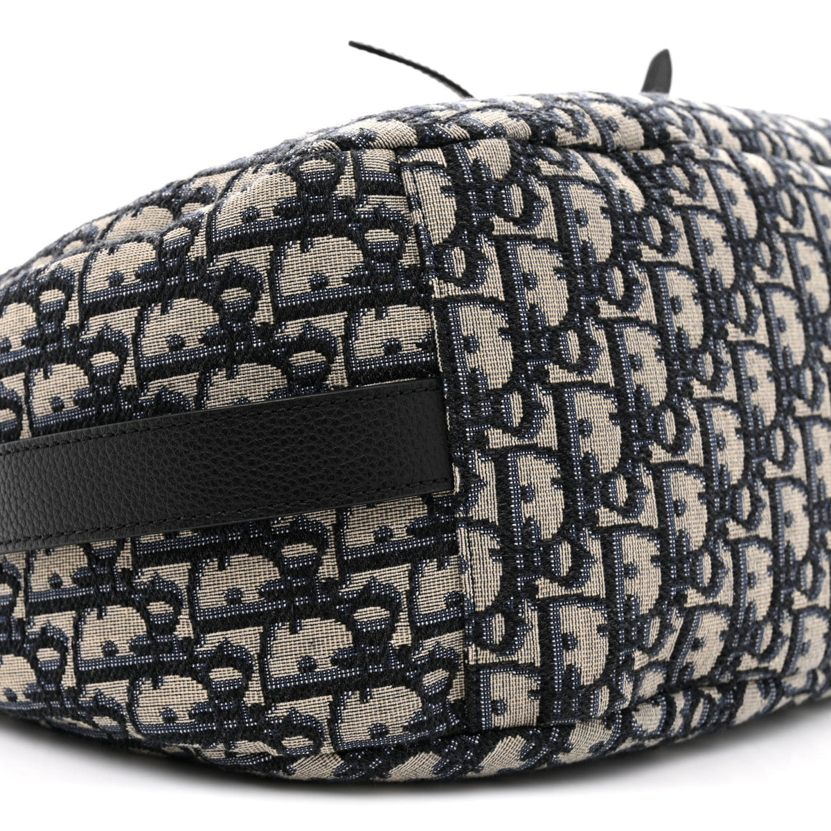 Oblique Soft Saddle Bag Beige Blue AT My store