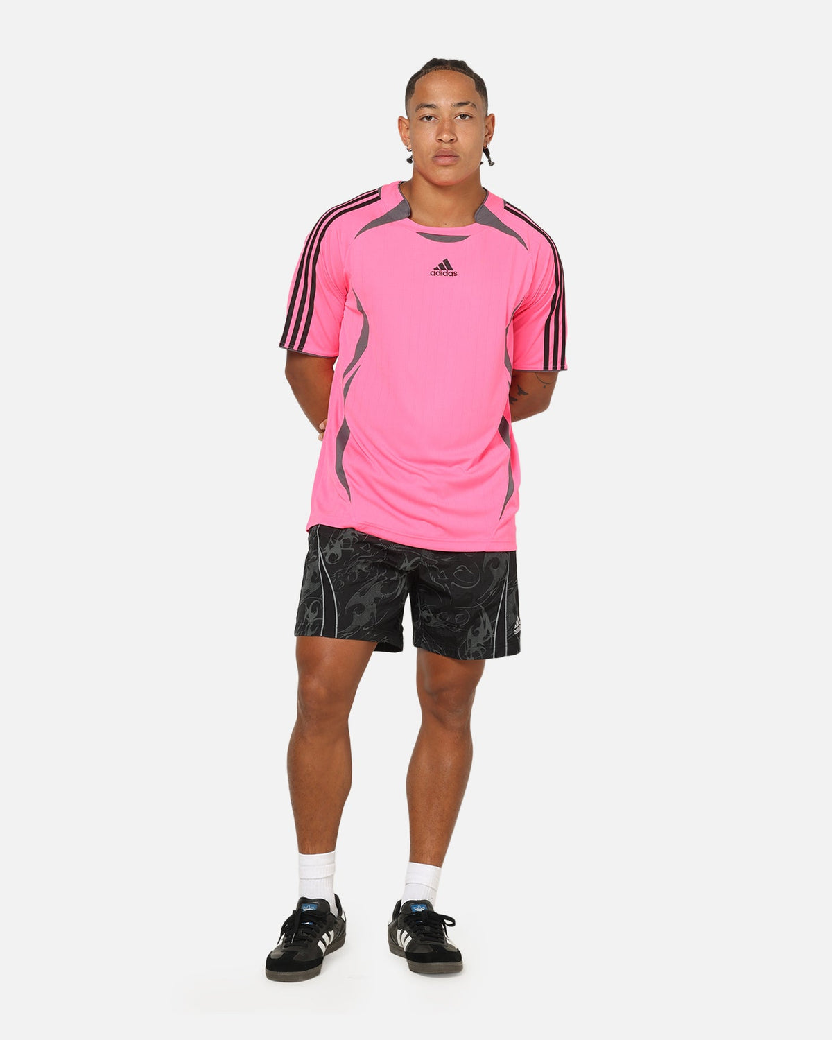 Best-Selling Adidas Teamgeist T-Shirt Black/Lucid Pink