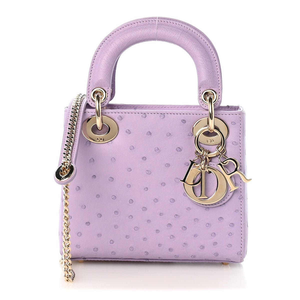 Ostrich Mini Lady Dior Purple AT My store