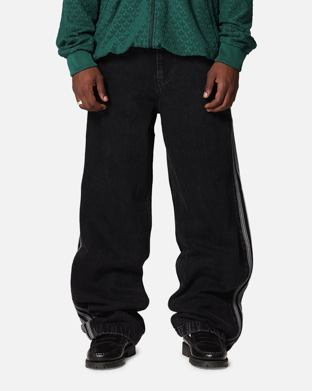 Best-Selling Adidas Adicolor Denim Firebird Pants True Black