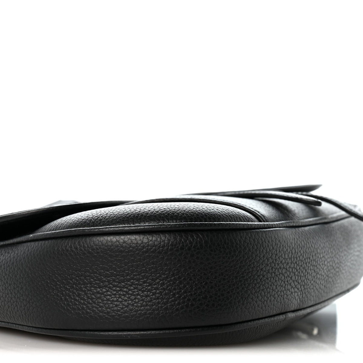 Grained Calfskin Kim Jones Saddle Bag Black AT My store