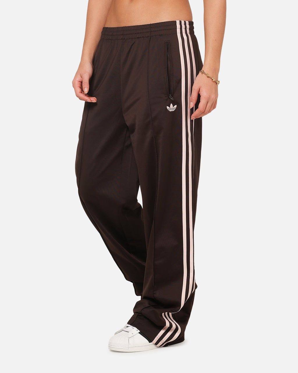 Best-Selling Adidas Women's Firebird Loose Track Pants Brown/Pink