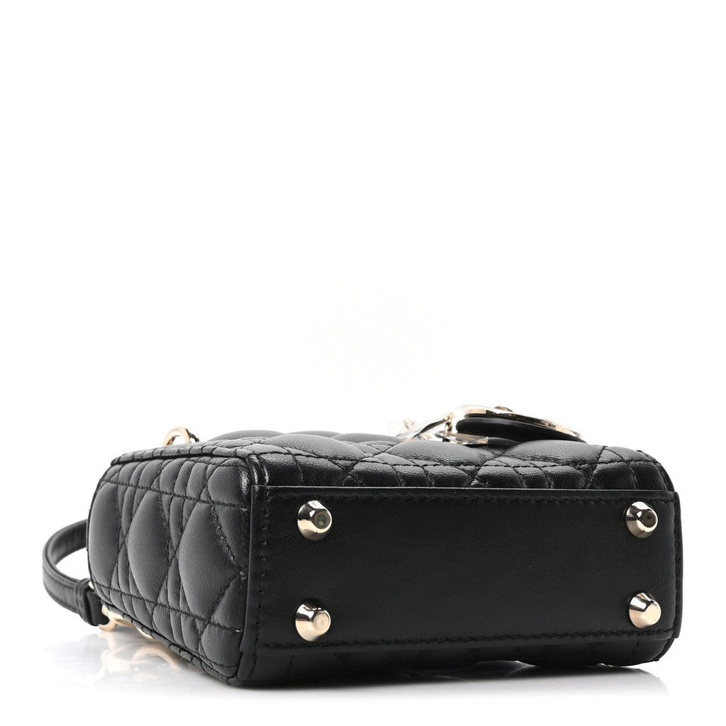 Lambskin Cannage Micro Lady Dior Black AT My store
