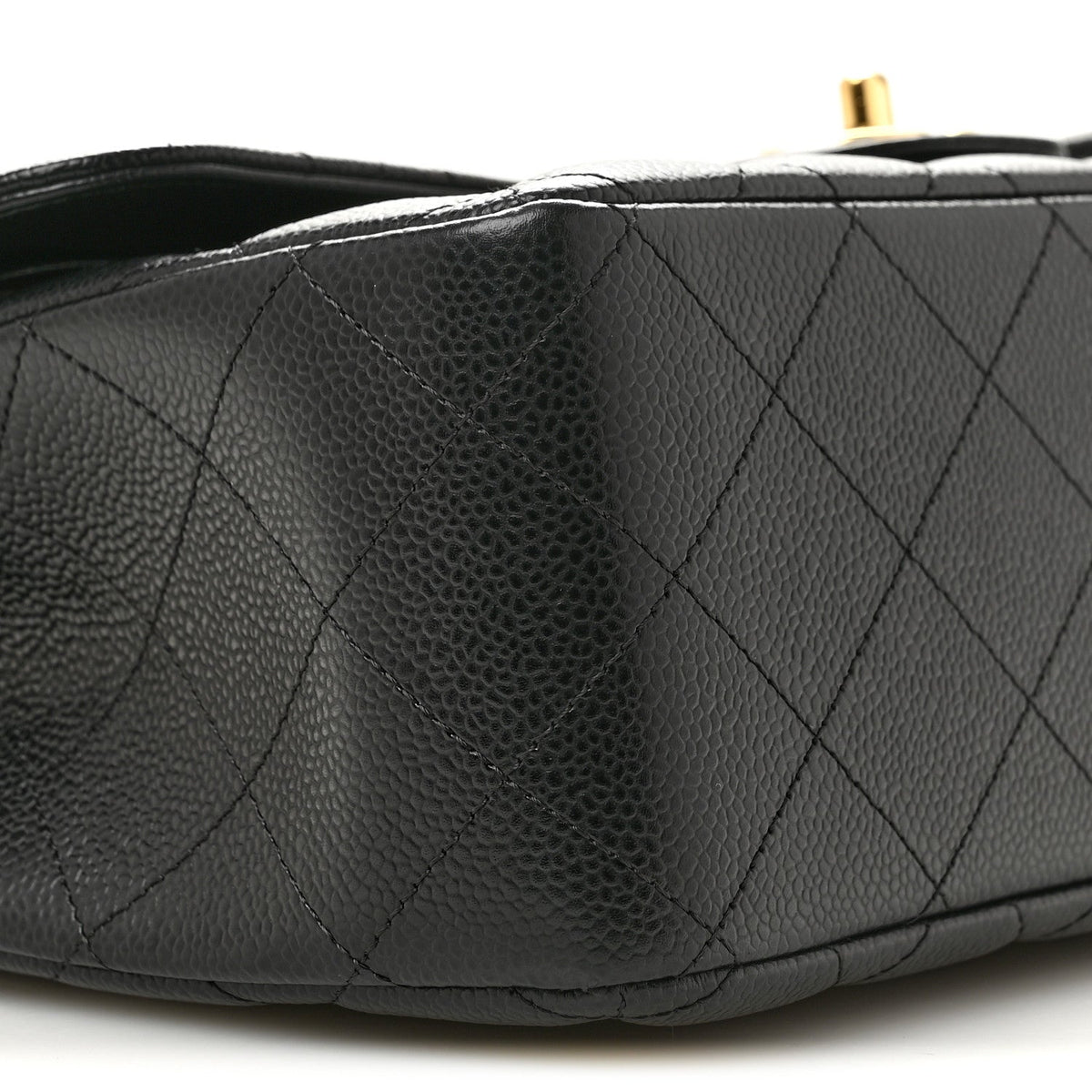 Caviar Quilted Jumbo Double Flap Black At My store