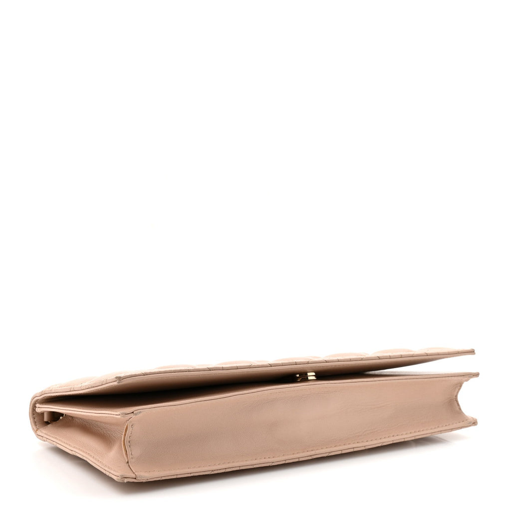 Lambskin Cannage Lady Dior Convertible Clutch Pink AT My store
