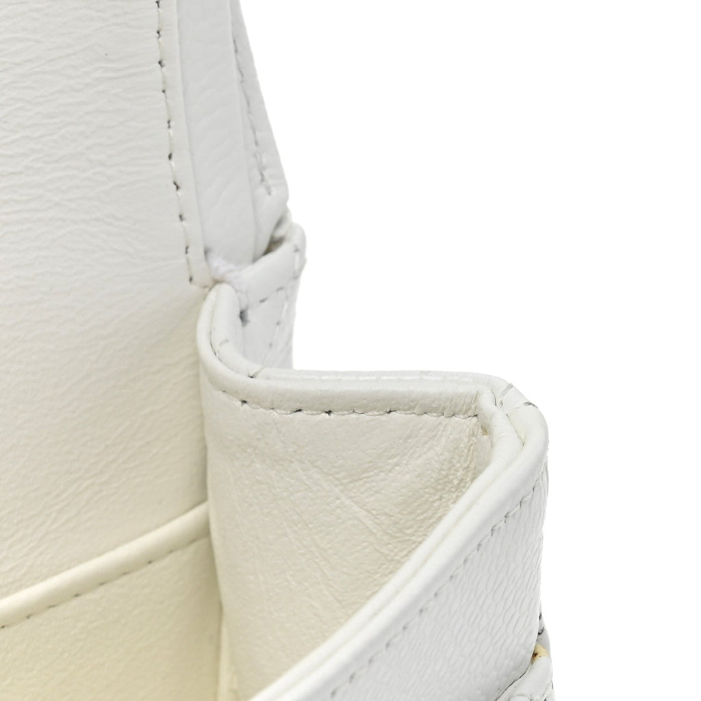 Caviar Quilted Medium Double Flap White At My store