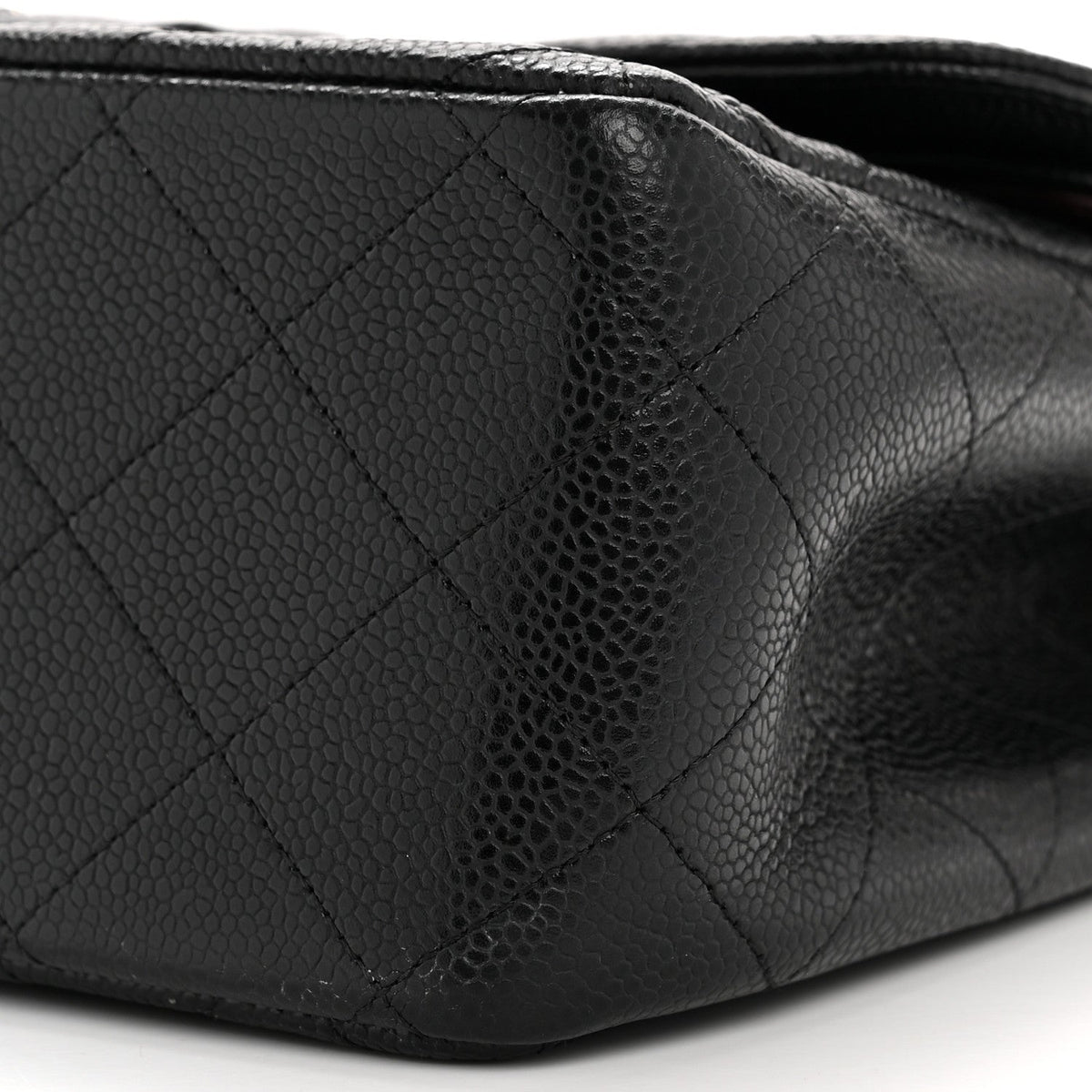 Caviar Quilted Jumbo Double Flap Black At My store