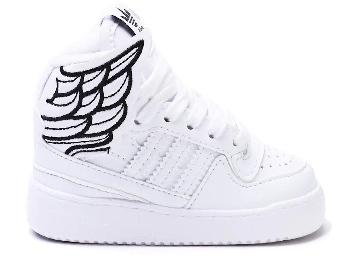 adidas JS Wings 4.0 White Black (Infant) dealsale365