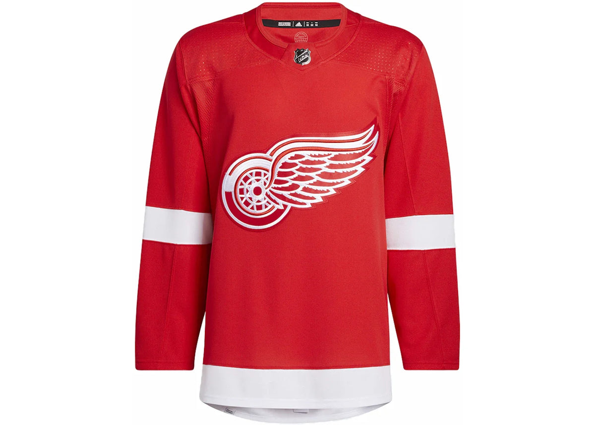 adidas Red Wings Home Authentic Jersey Red dealsale365