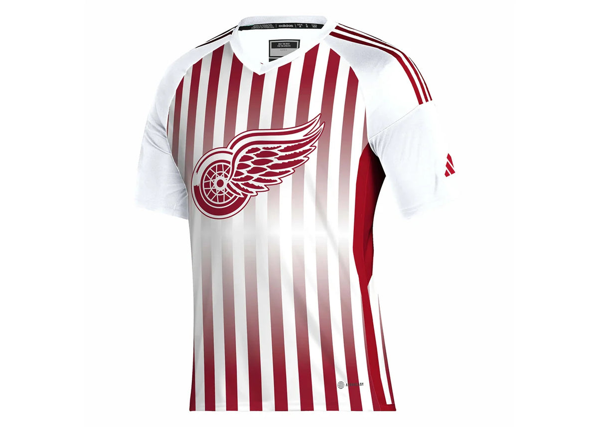 adidas Red Wings Soccer Tee White/Red/Multi dealsale365