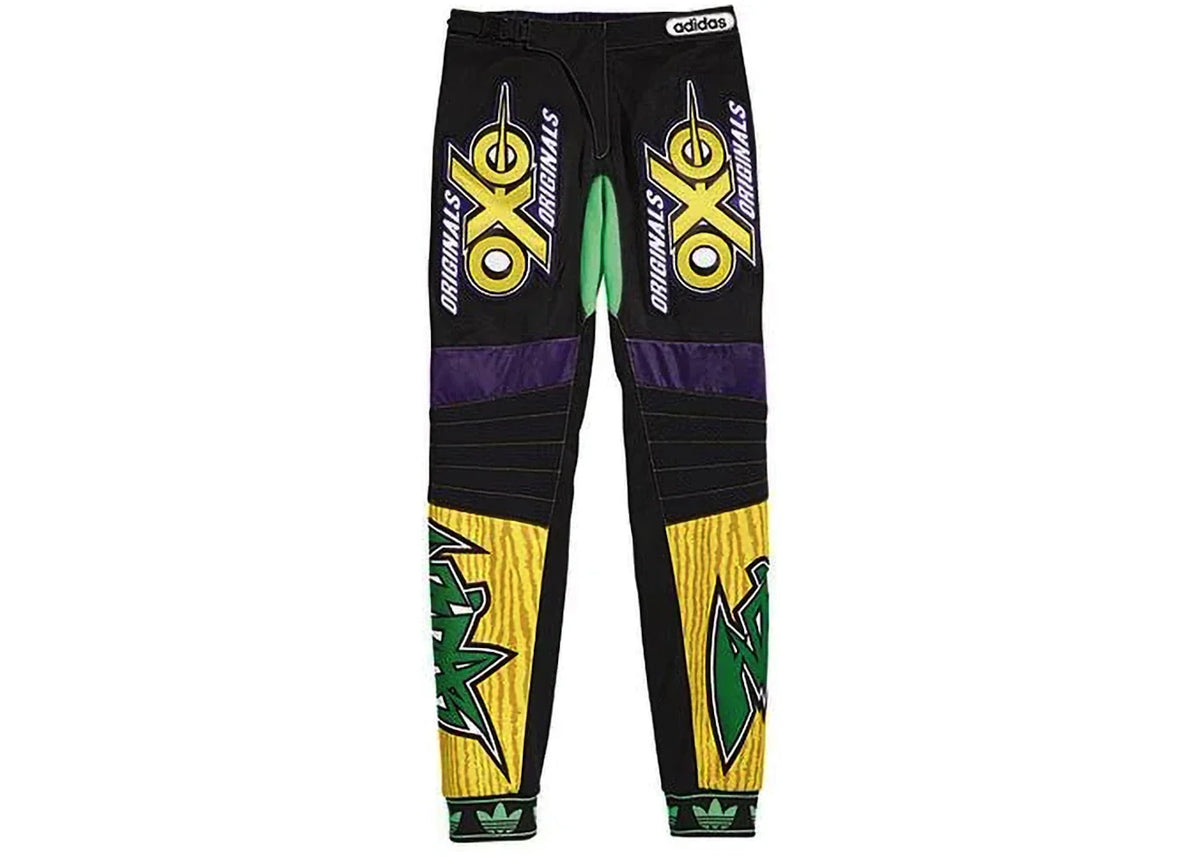 adidas x Jeremy Scott Js Motor Pant Purple/Black/Yellow dealsale365