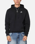 Top Seller Nike Club Pullover Fleece Hoodie Black/Black/White