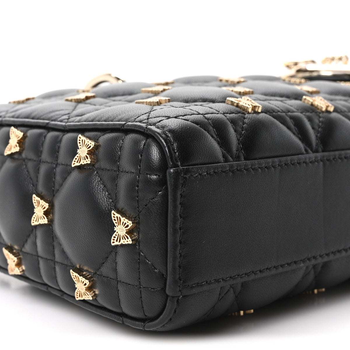 Lambskin Butterfly Cannage Lady D-Joy Black AT My store