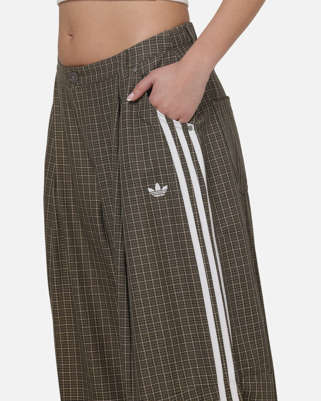 Best-Selling Adidas Women's Checks Trousers Olive