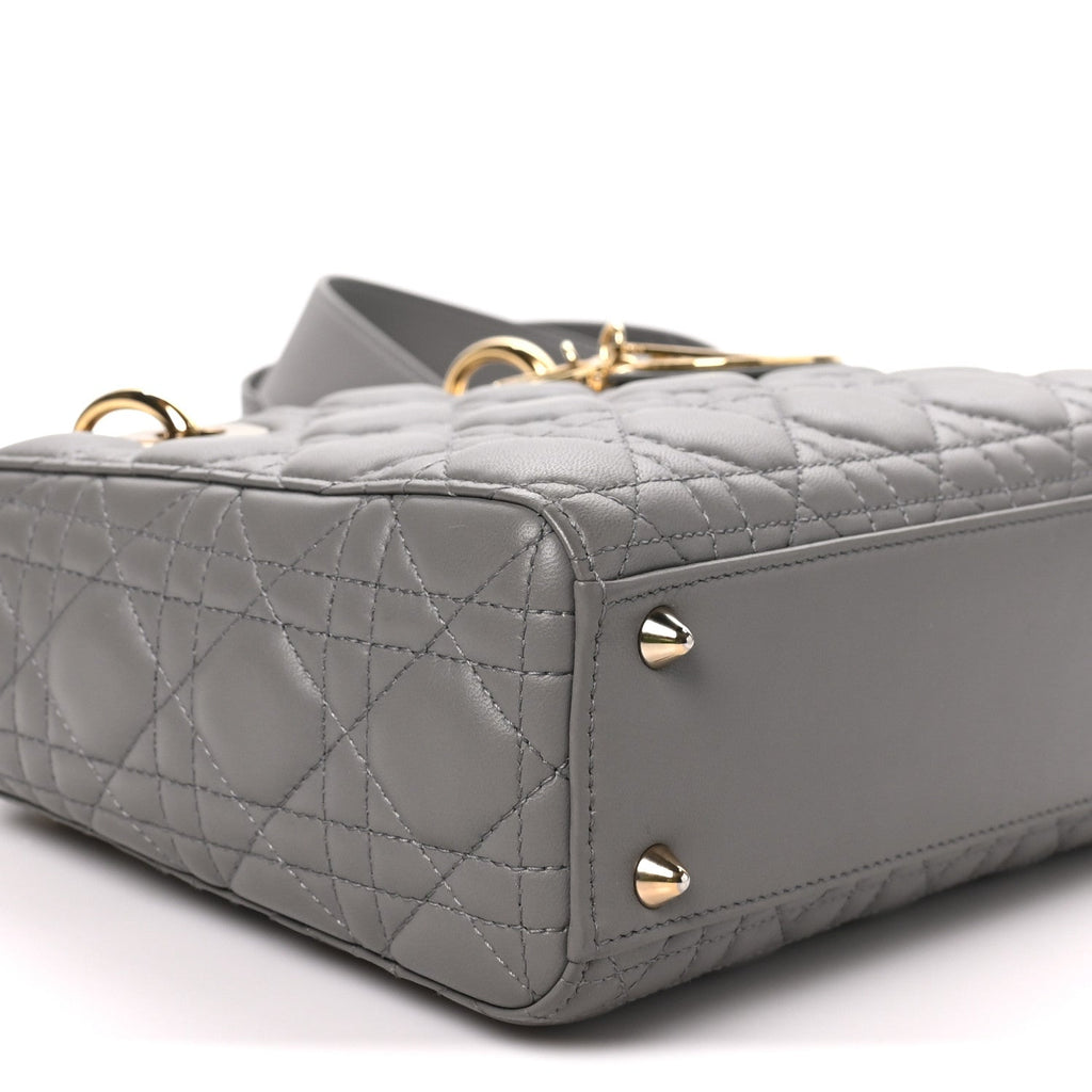 Lambskin Cannage Small My ABCDior Lady Dior Grey AT My store