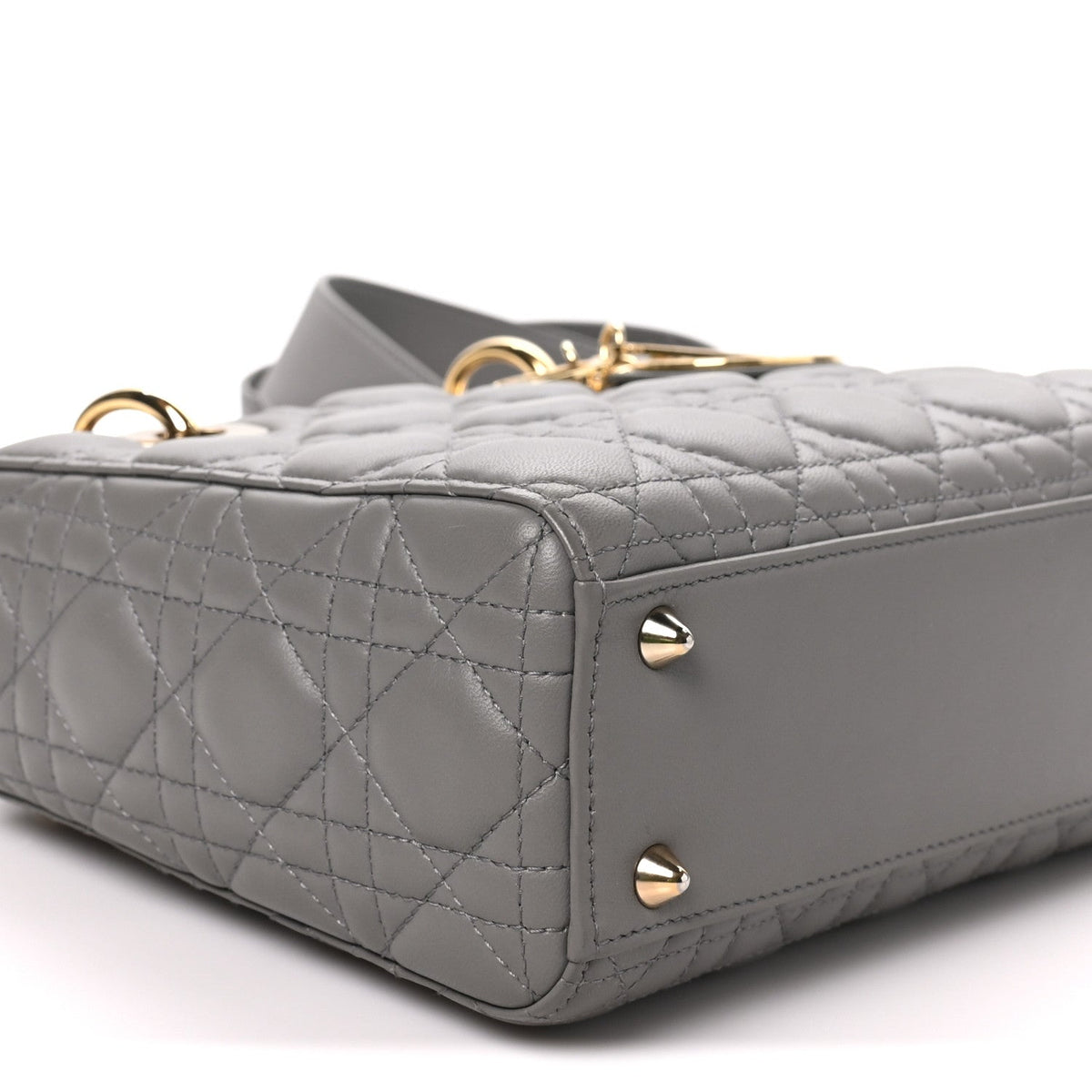 Lambskin Cannage Small My ABCDior Lady Dior Grey AT My store