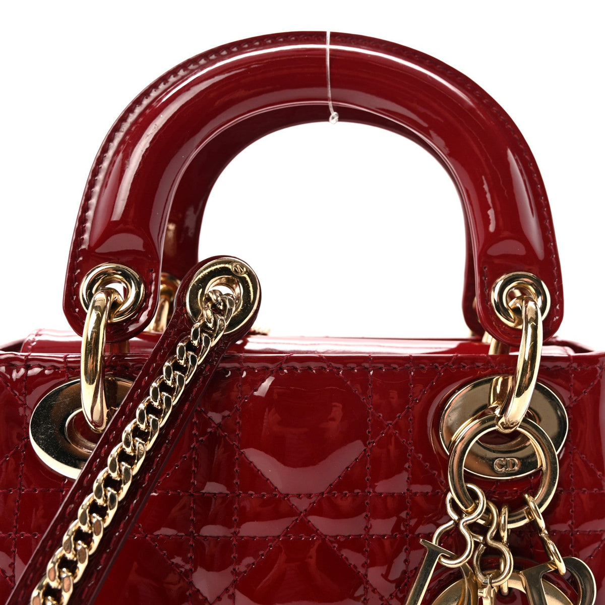 Patent Cannage Mini Lady Dior Red AT My store