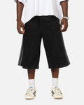 Best-Selling Adidas Firebird Denim Shorts Black Denim