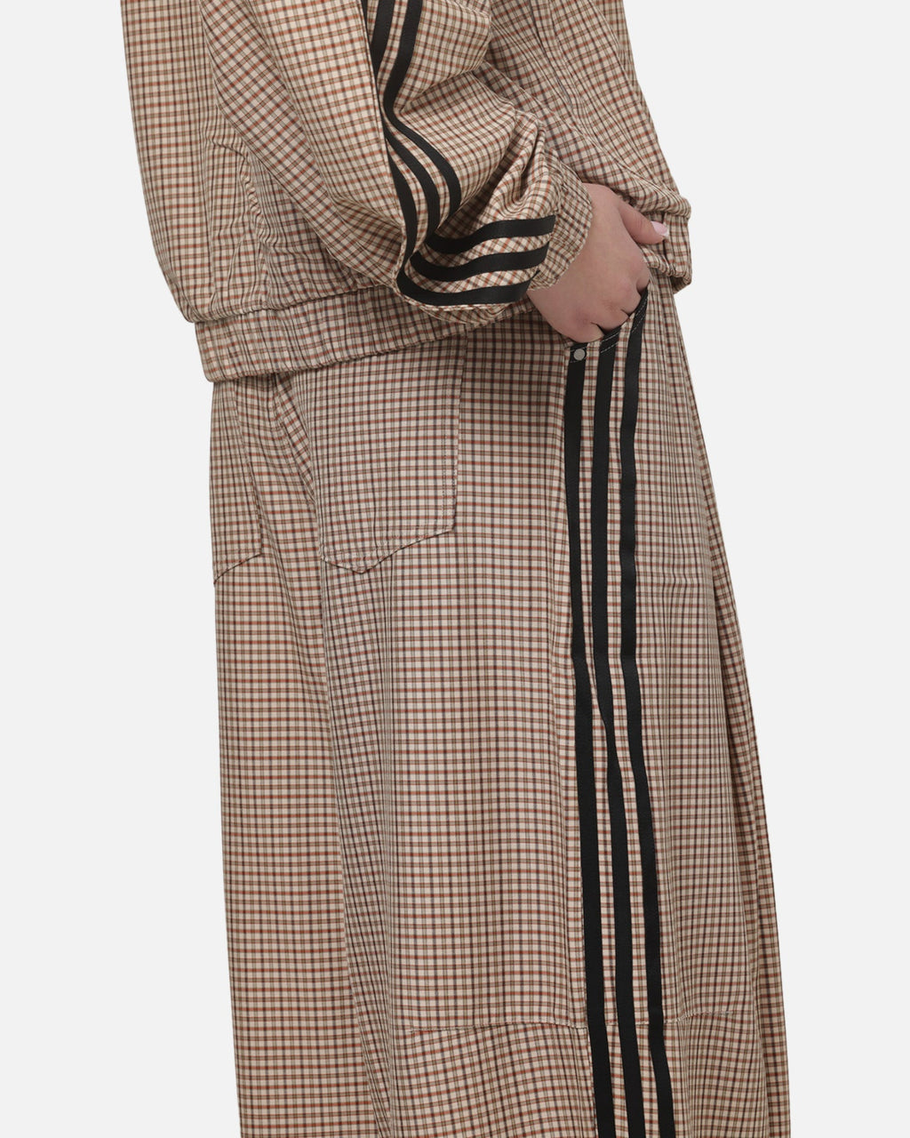 Best-Selling Adidas Women's Checks Trousers Beige
