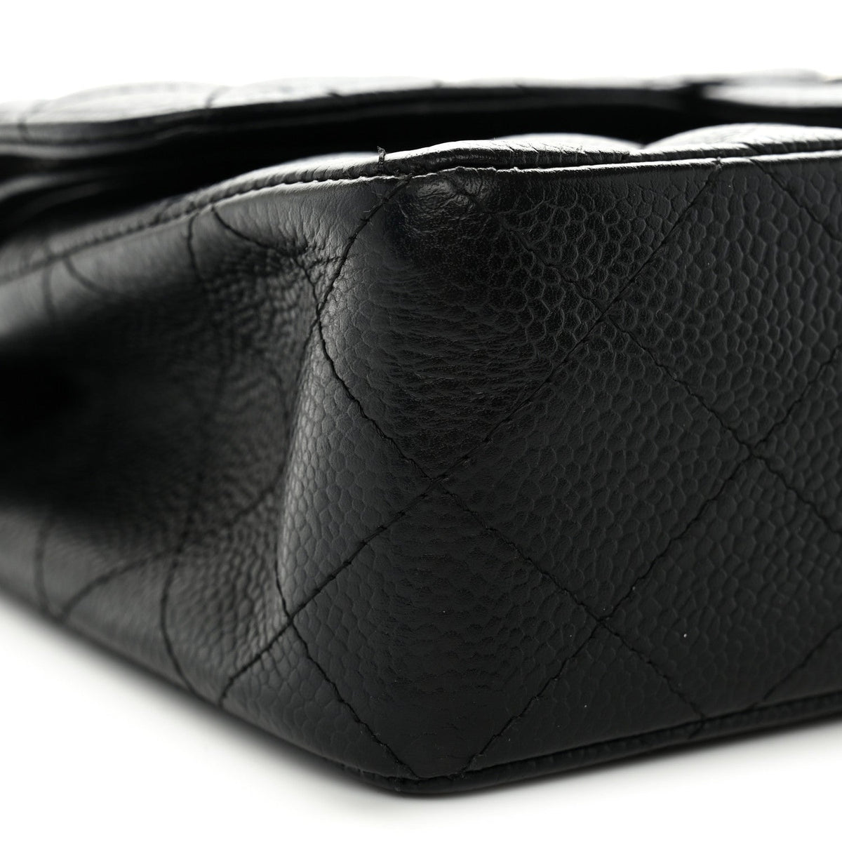 Caviar Quilted Small Double Flap Black At My store