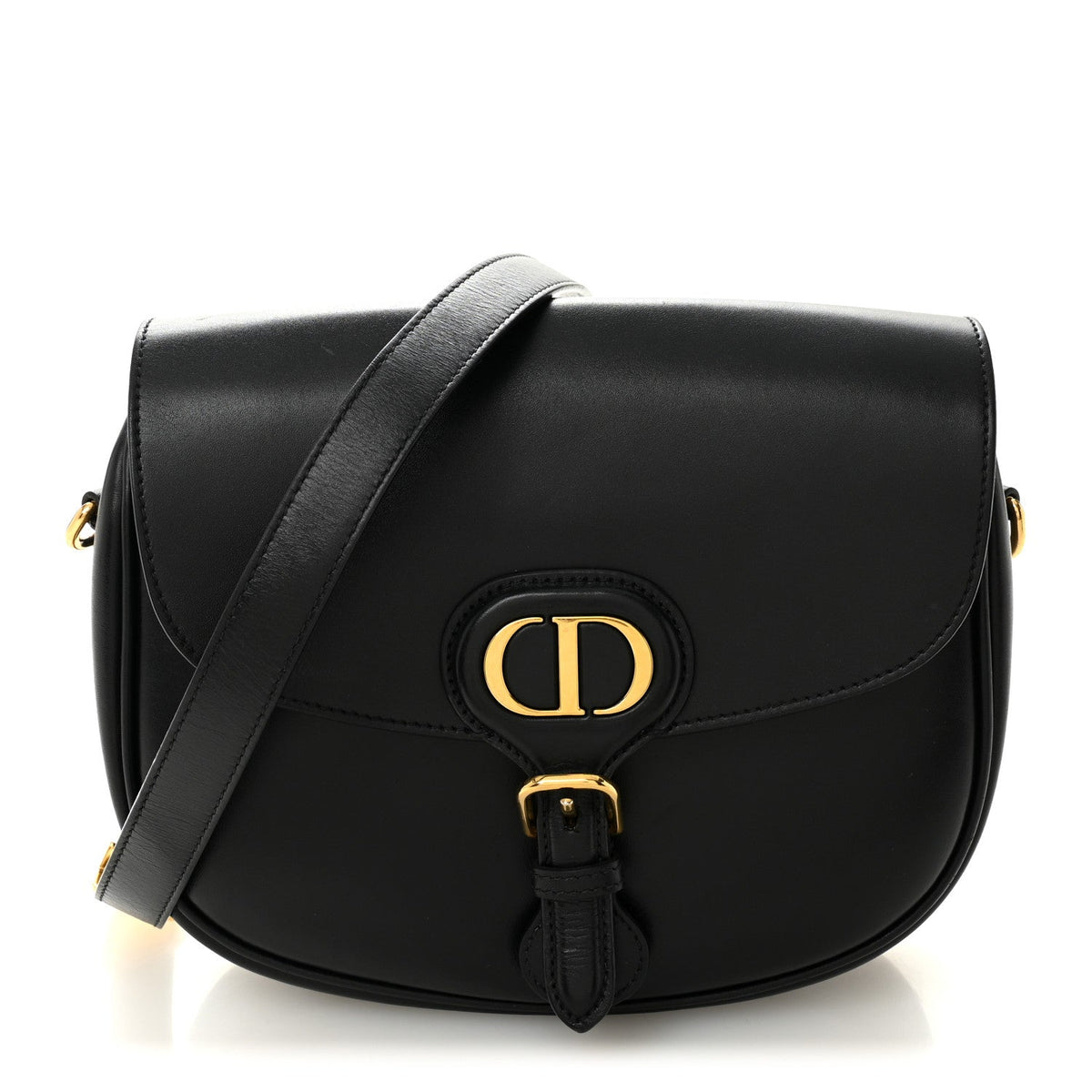 Box Calfskin Medium Bobby Flap Black AT My store