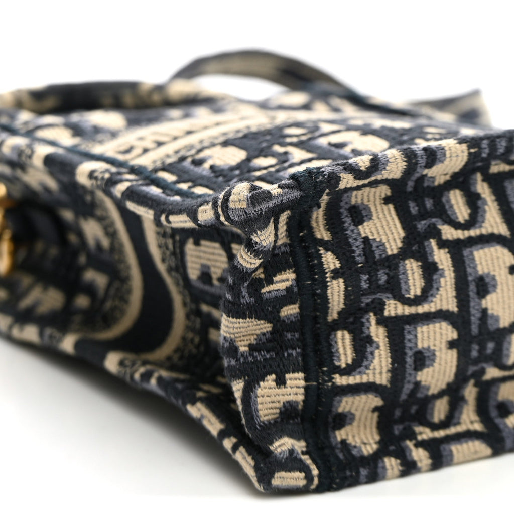 Oblique Mini Book Tote Phone Bag Blue AT My store