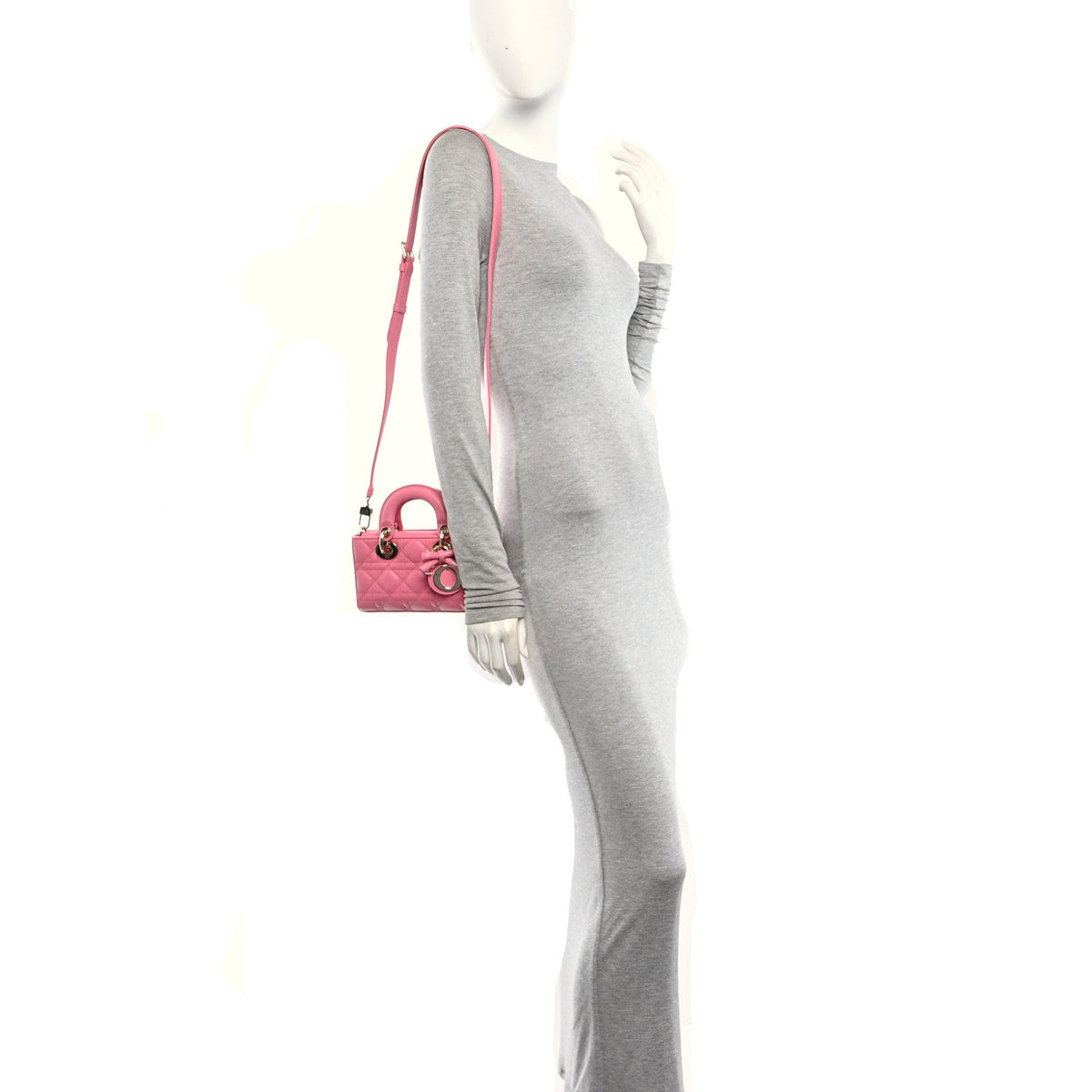 Lambskin Cannage Mini Lady D-Joy Fraise AT My store