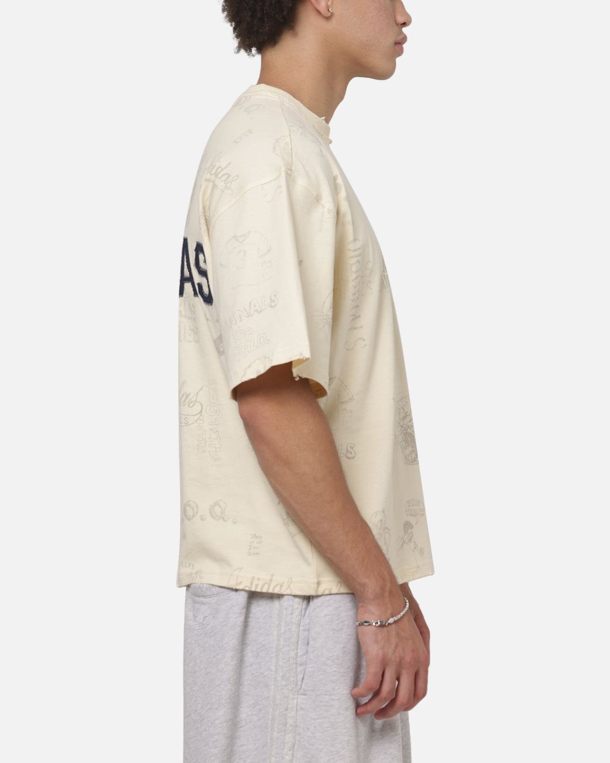 Best-Selling Adidas Vintage All Over Print T-Shirt Night Indigo