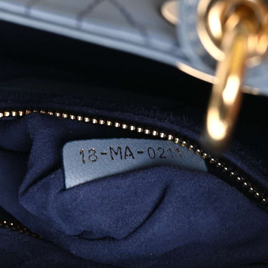 Lambskin Cannage Gradient Small My ABCDior Lady Dior Indigo Blue AT My store