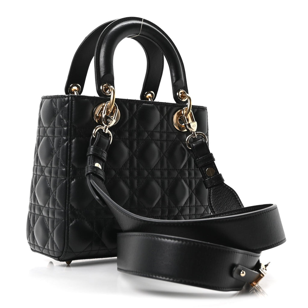 Lambskin Cannage Small My ABCDior Lady Dior Black AT My store